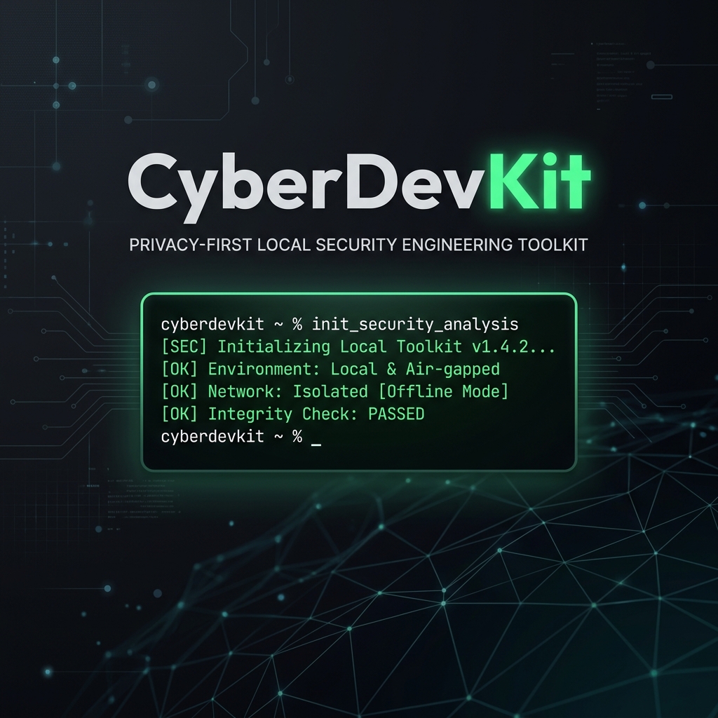 Free Browser-Based Cybersecurity Toolkit — CyberDevKit