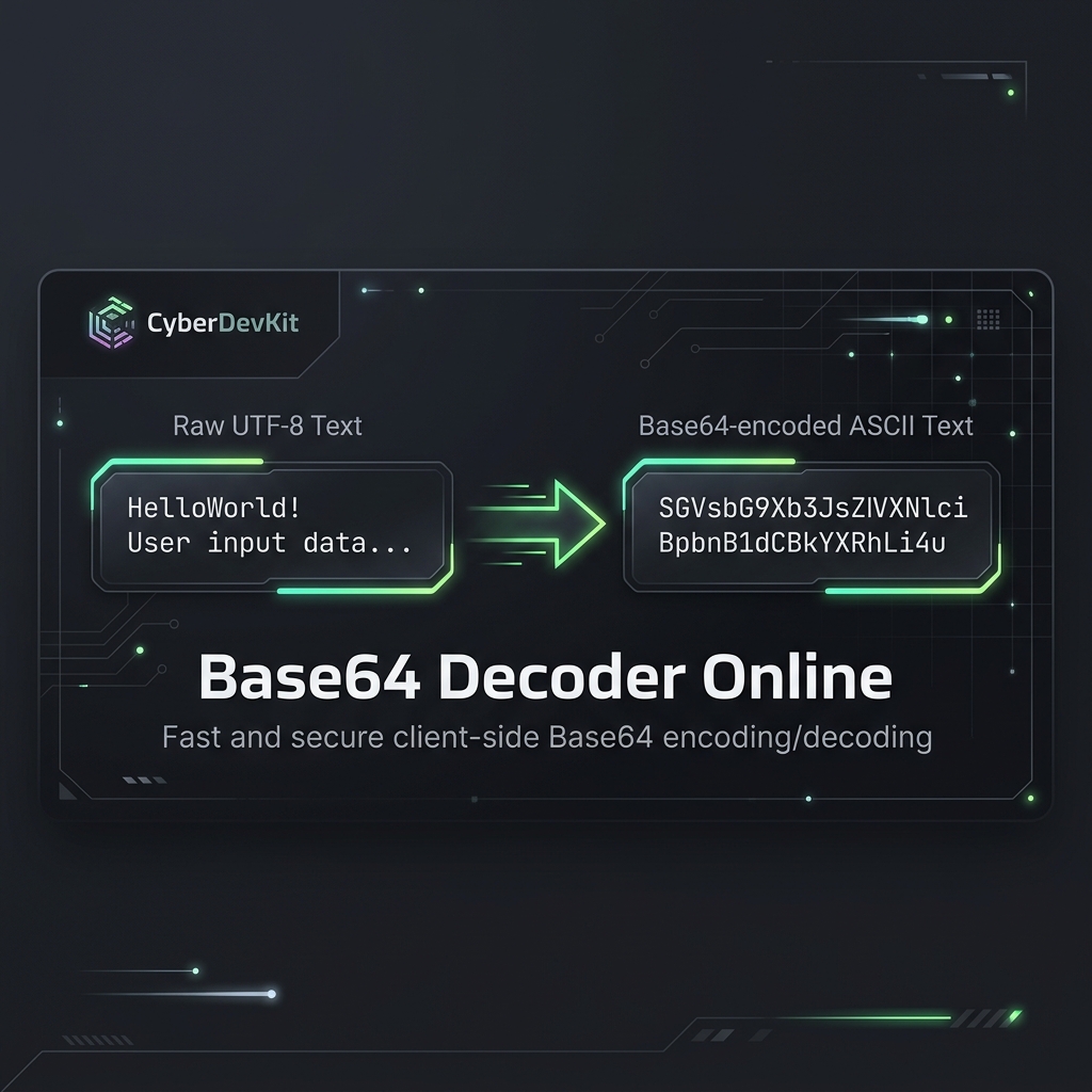 Base64 Encoder & Decoder — CyberDevKit